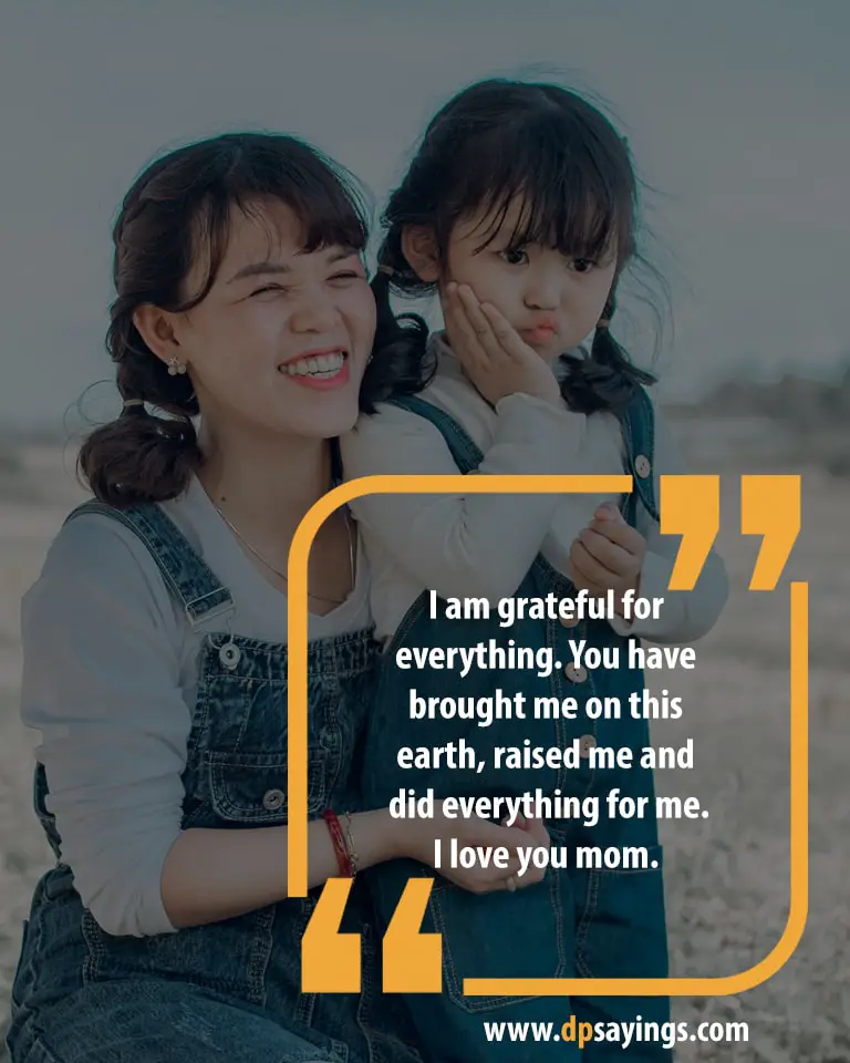 60 Heartwarming I Love You Mom Quotes And Sayings - Dp Sayings