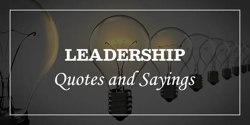 Inspirational Leadership Quotes And Sayings with image