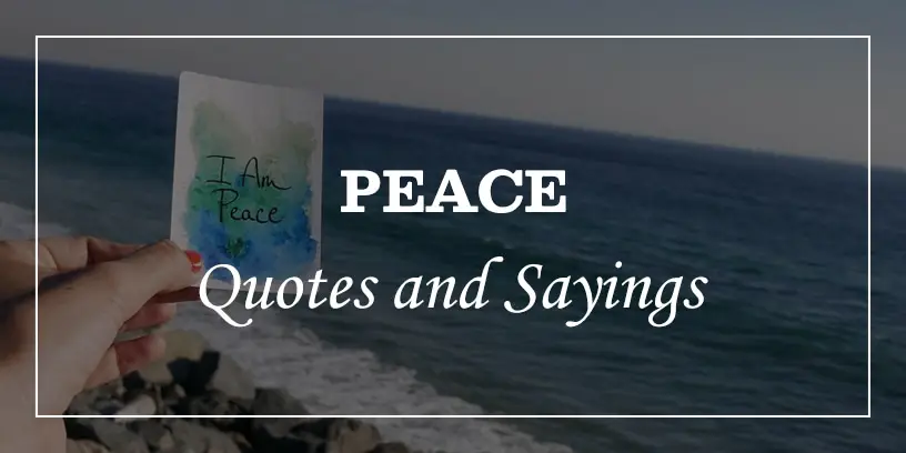 Featured Image for peace quotes and sayings