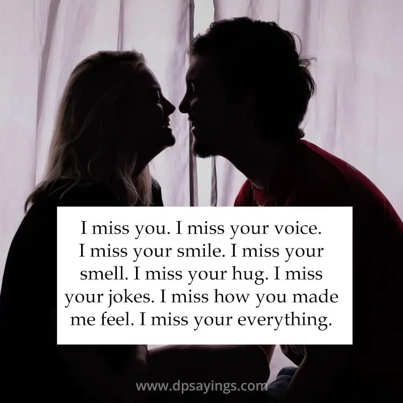 50 I Miss You Quotes For Him And Her (With Pics) - DP Sayings Quotes About Missing Her Smile