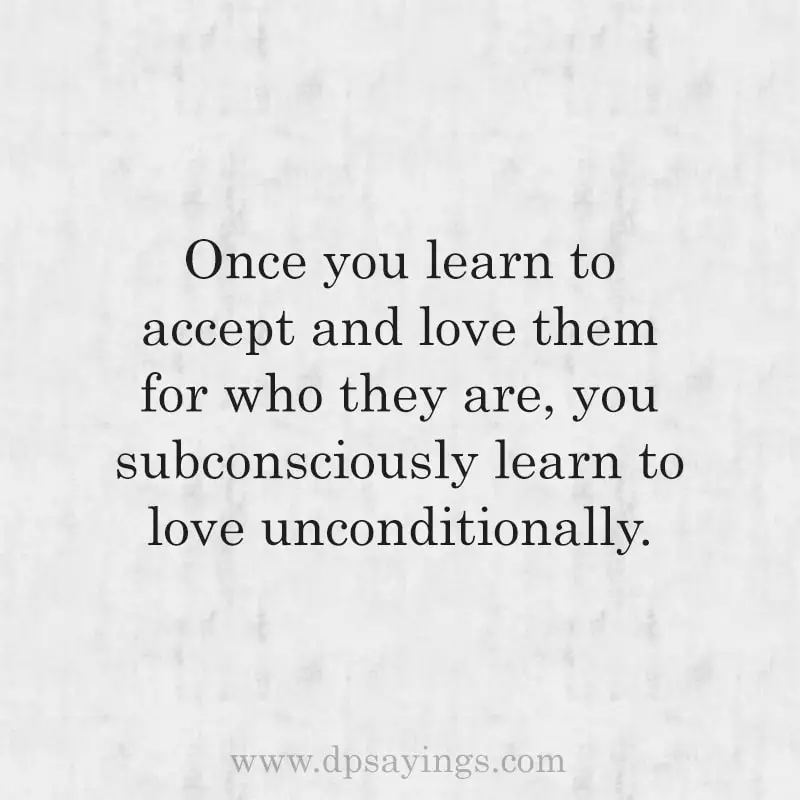 Love unconditionally