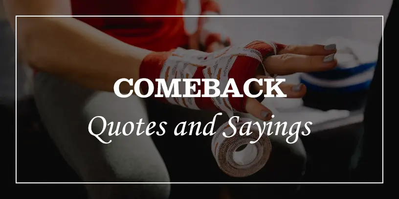 comeback quotes and sayings
