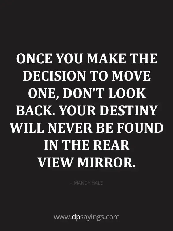 don't ever look back quotes