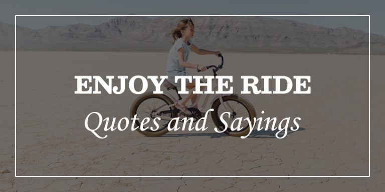 Enjoy The Ride Quotes Short