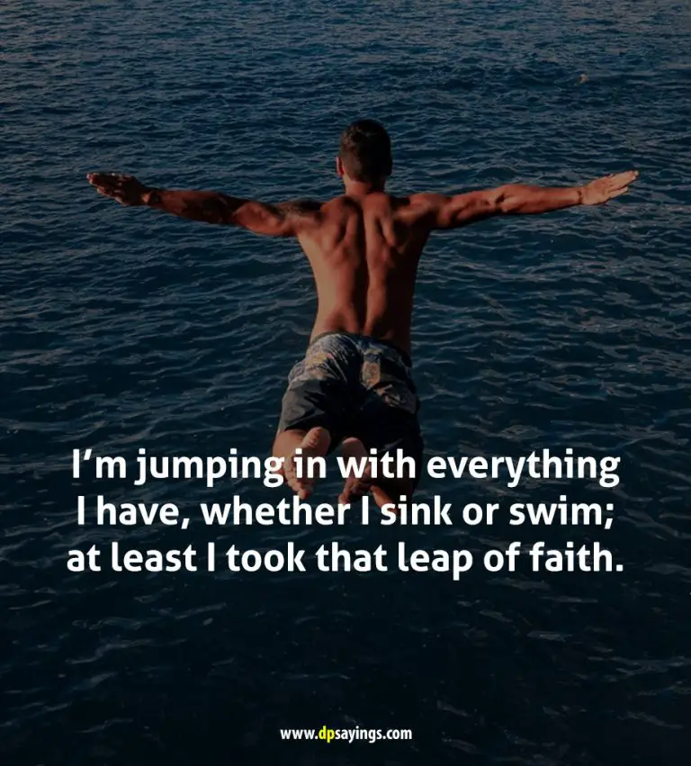 Leap Of Faith Quotes To Revive Your Faith - DP Sayings