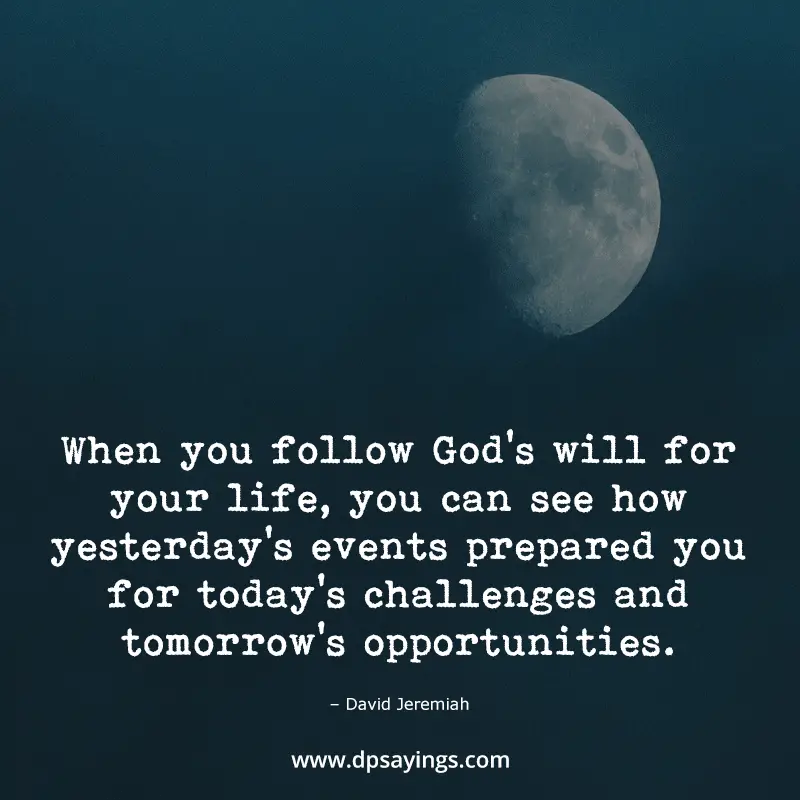 follow the god's will.