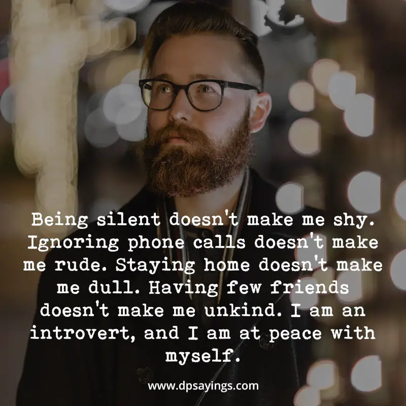 introvert sayings about being silent 