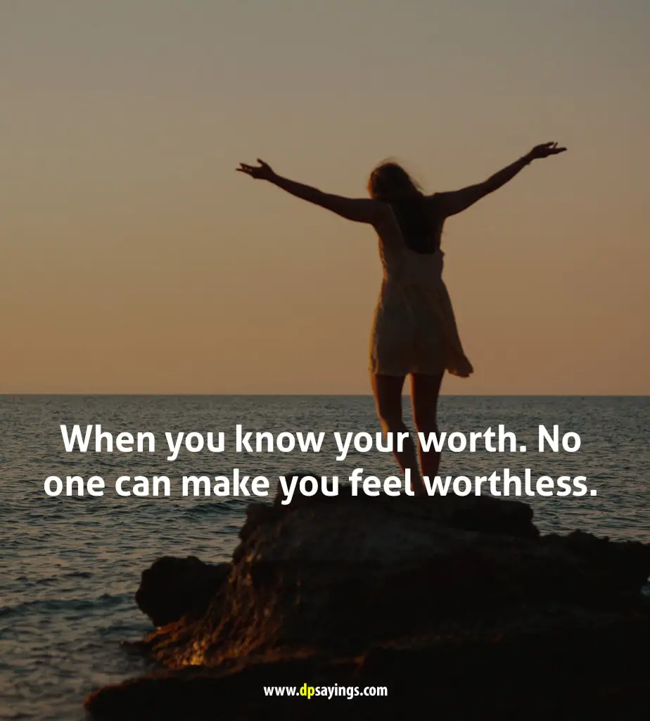 know your self worth quotes