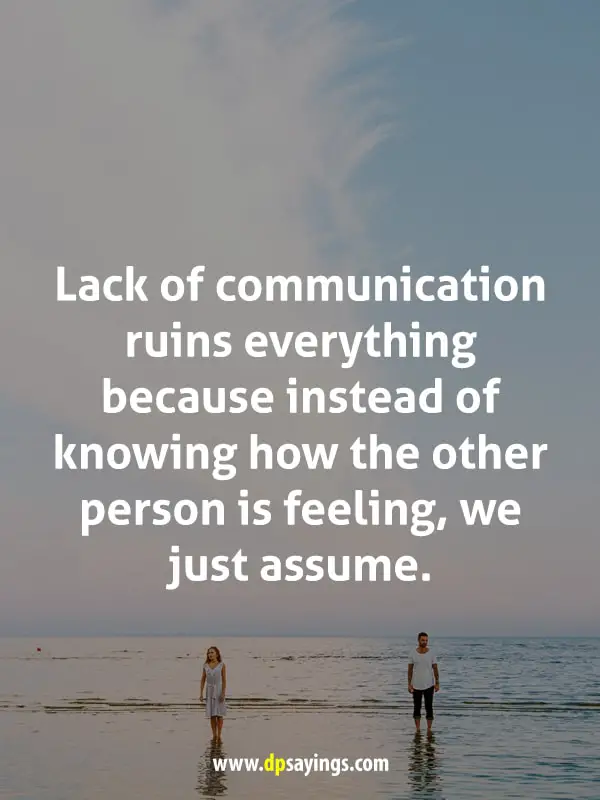 lack of communication quotes and sayings	
