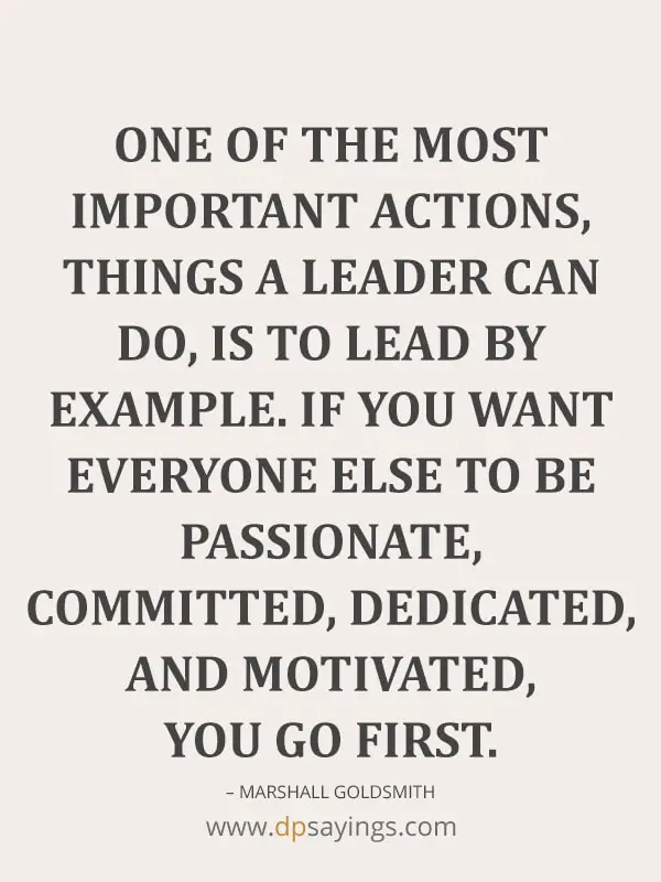 a good leader leads by example quotes