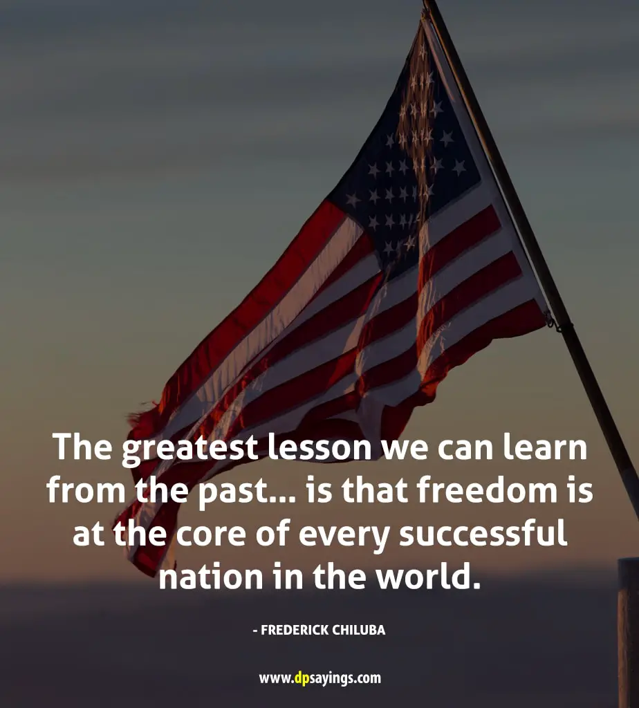 The greatest lesson we can learn from the past…