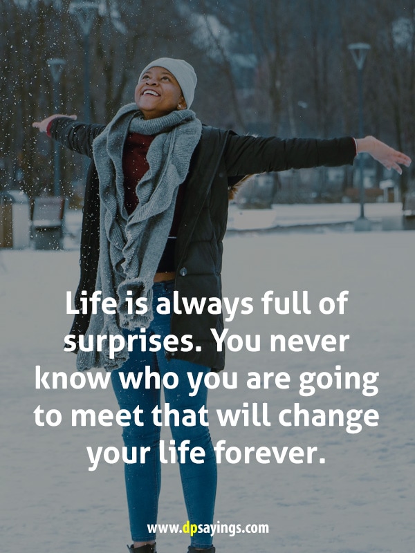 inspirational life is full of surprises quotes