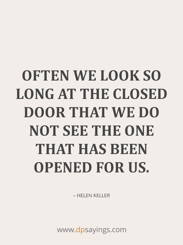 when opportunity knocks open the door quotes