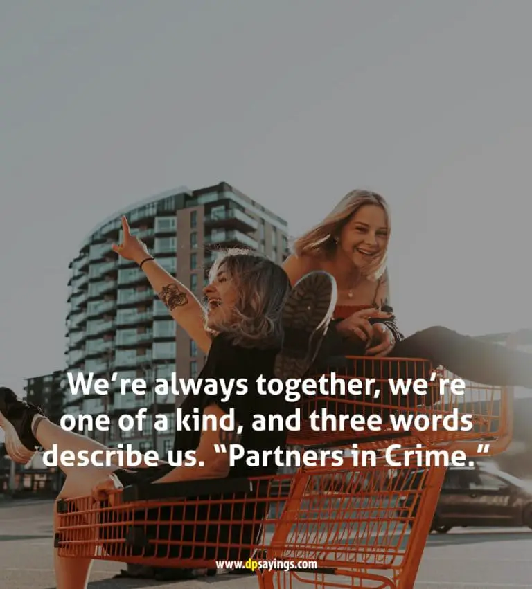 40 Partner In Crime Quotes To Share Your Craziness Dp Sayings