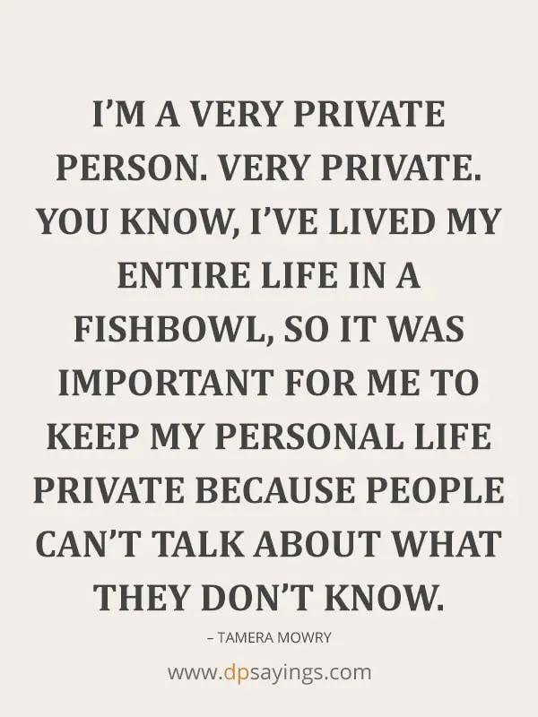 private life quotes image
