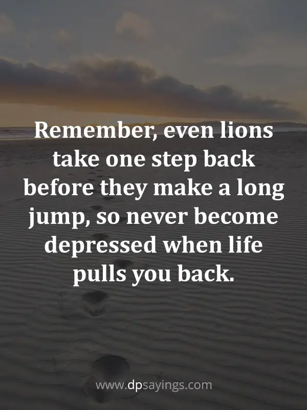 inspirational step back quotes