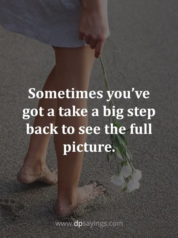 it's ok to take a step back quotes	
