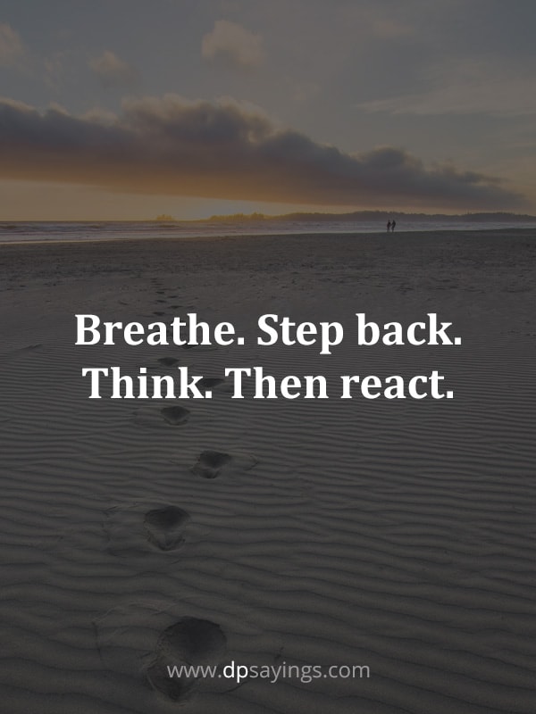 take a step back and breathe quotes