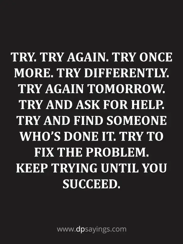 try and try again quotes