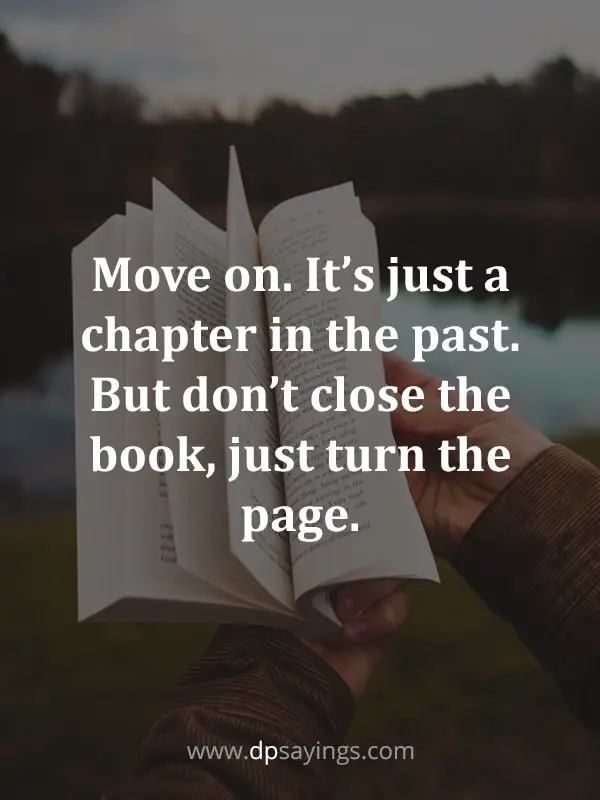 can't go forward if you don't turn the page quotes