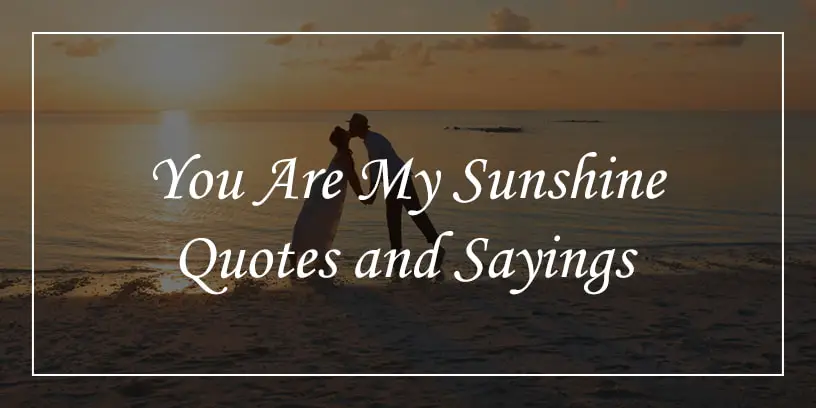 you are my sunshine quotes